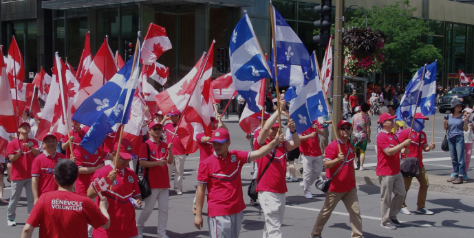 Défilé de la Fête du Canada à Montréal